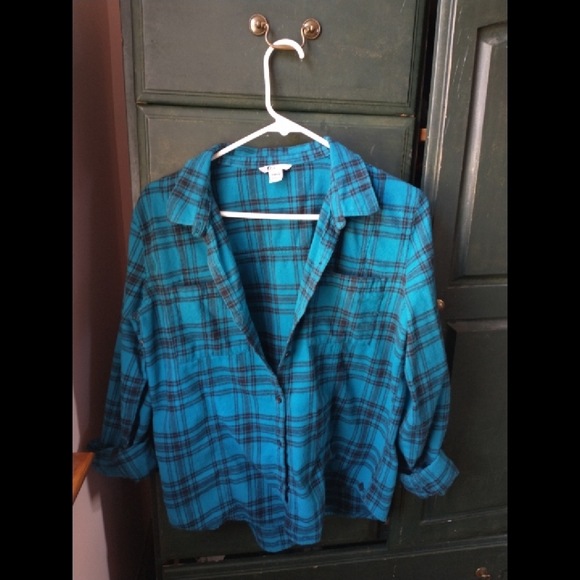 VOLCOM Blue Flannel size Medium - Picture 9 of 12